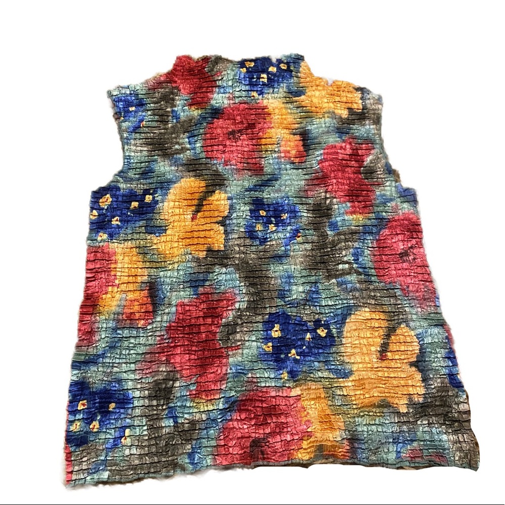Vintage LauraMartin Collection Floral Scrunchy top